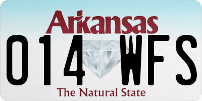 AR license plate 014WFS