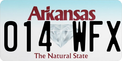 AR license plate 014WFX
