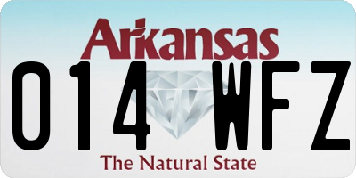 AR license plate 014WFZ
