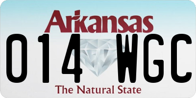 AR license plate 014WGC