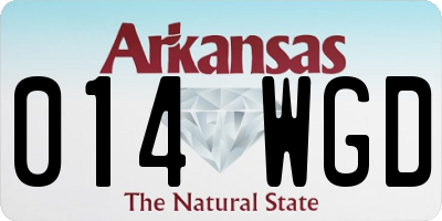AR license plate 014WGD