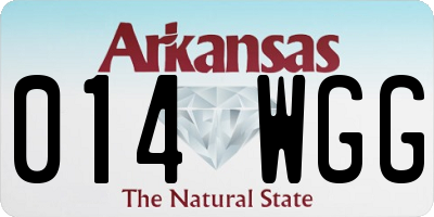 AR license plate 014WGG