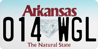 AR license plate 014WGL