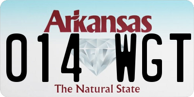 AR license plate 014WGT