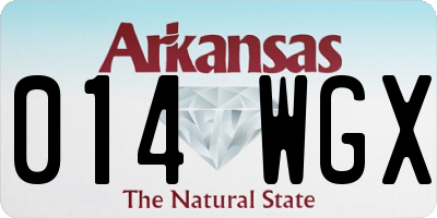 AR license plate 014WGX