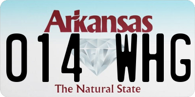 AR license plate 014WHG