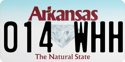 AR license plate 014WHH