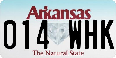 AR license plate 014WHK