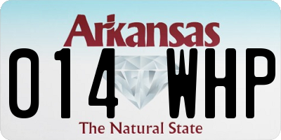 AR license plate 014WHP