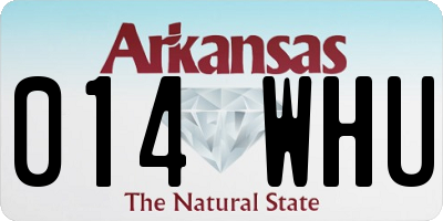 AR license plate 014WHU