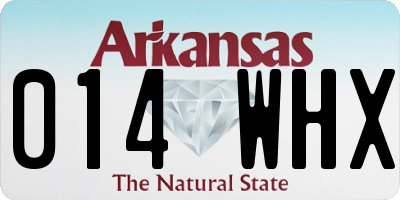 AR license plate 014WHX