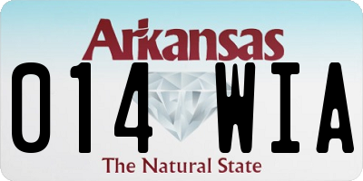 AR license plate 014WIA
