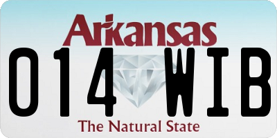 AR license plate 014WIB