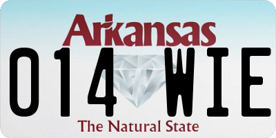 AR license plate 014WIE