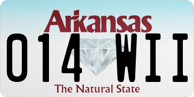 AR license plate 014WII