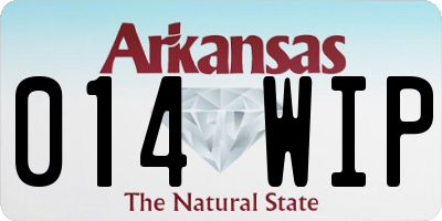 AR license plate 014WIP
