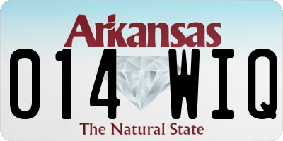 AR license plate 014WIQ