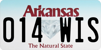 AR license plate 014WIS