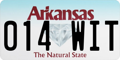 AR license plate 014WIT