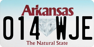 AR license plate 014WJE