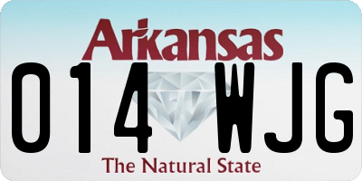 AR license plate 014WJG
