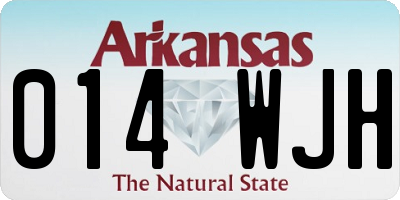 AR license plate 014WJH