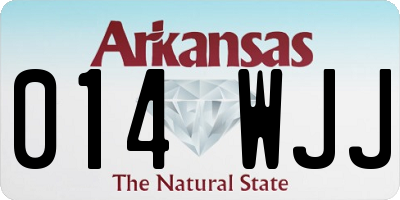 AR license plate 014WJJ