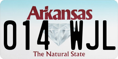 AR license plate 014WJL