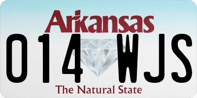 AR license plate 014WJS