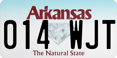 AR license plate 014WJT