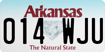 AR license plate 014WJU