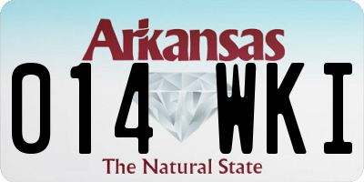 AR license plate 014WKI