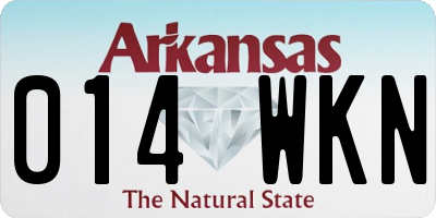 AR license plate 014WKN