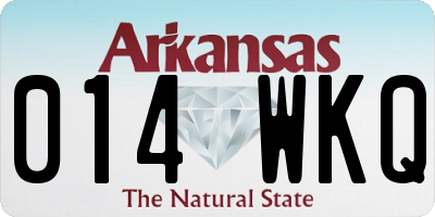AR license plate 014WKQ