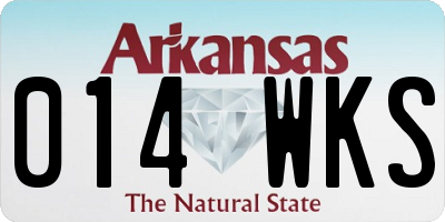 AR license plate 014WKS