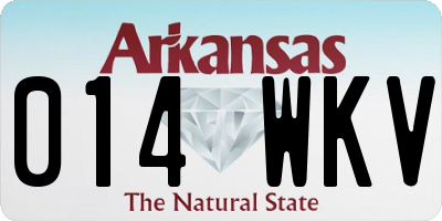 AR license plate 014WKV