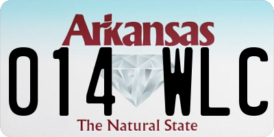 AR license plate 014WLC