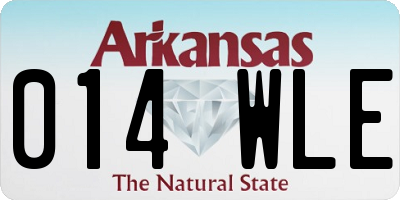 AR license plate 014WLE
