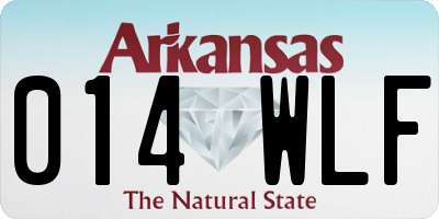 AR license plate 014WLF