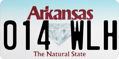 AR license plate 014WLH