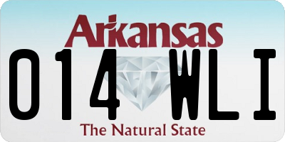 AR license plate 014WLI
