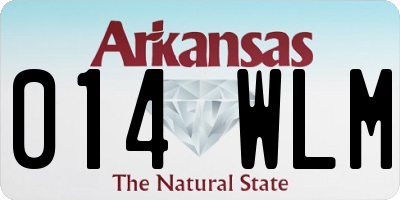 AR license plate 014WLM