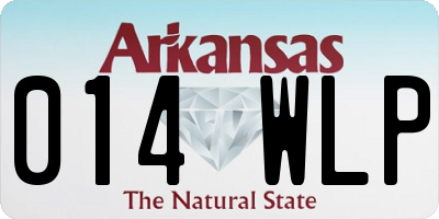 AR license plate 014WLP