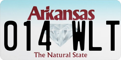 AR license plate 014WLT