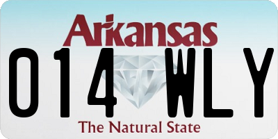 AR license plate 014WLY