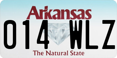 AR license plate 014WLZ