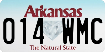 AR license plate 014WMC