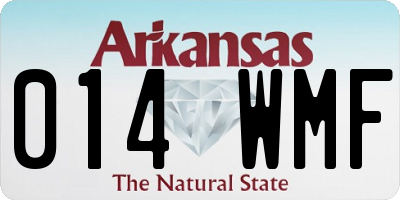 AR license plate 014WMF