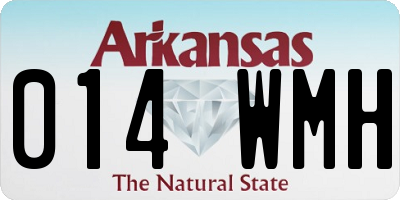 AR license plate 014WMH