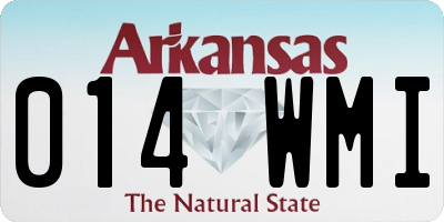 AR license plate 014WMI